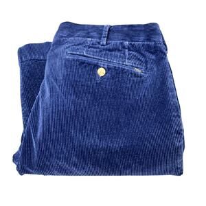 Polo Ralph Lauren Pants Mens 36x32 (36x30 ACTUAL) Corduroy Royal Blue Classic